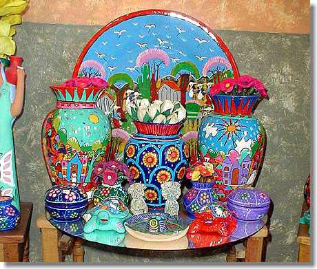 mexikanische Handwerkskunst in Puebla, Mexiko