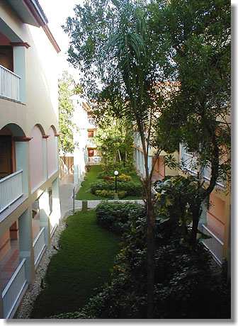 Ein Blick vom Flur einer der Unterk�nfte
