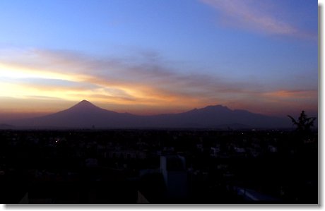 Vulkane Popocatpetl und Iztacchuatl